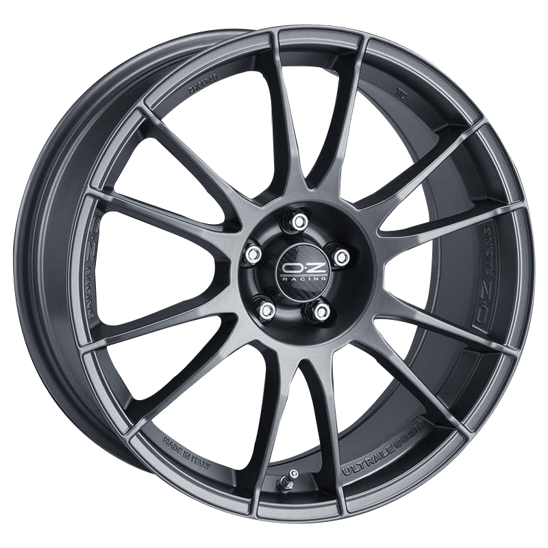 OZ Racing ULTRALEGGERA Matt Graphite Silver Wheels