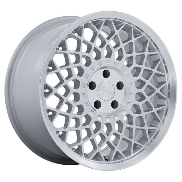 Rotiform CJJ Gloss Silver with Machined Lip wheel