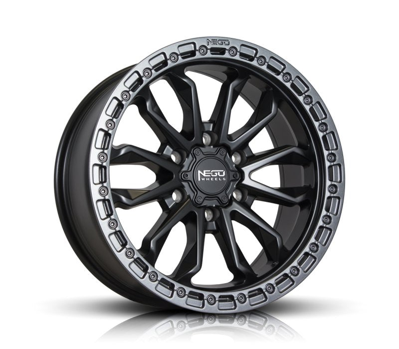 SC Racing N09 Satin Black with Matte Gunmetal Lip Wheels