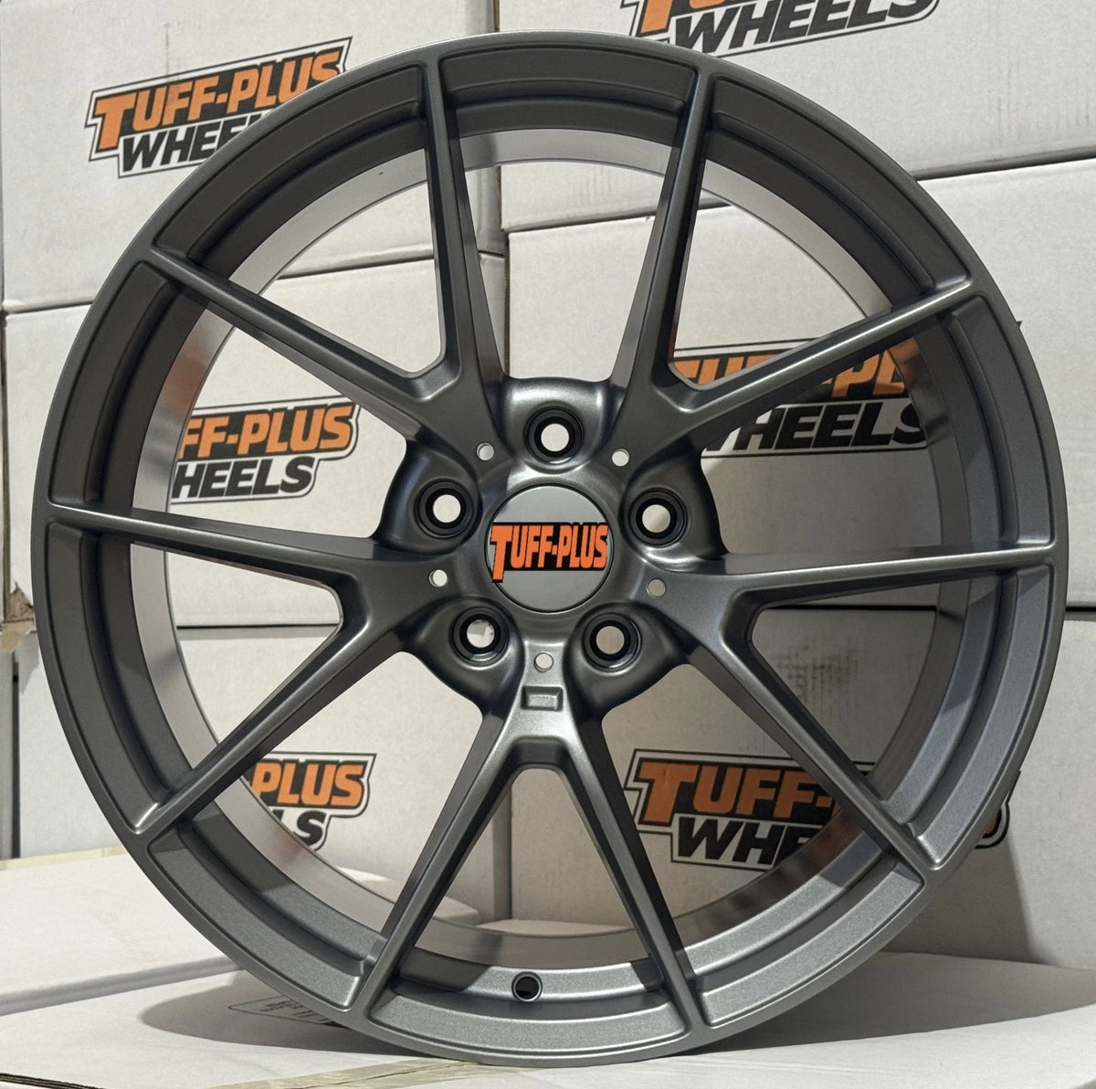 Tuff Plus BMW M Power Style Matte Gun Metal Wheels
