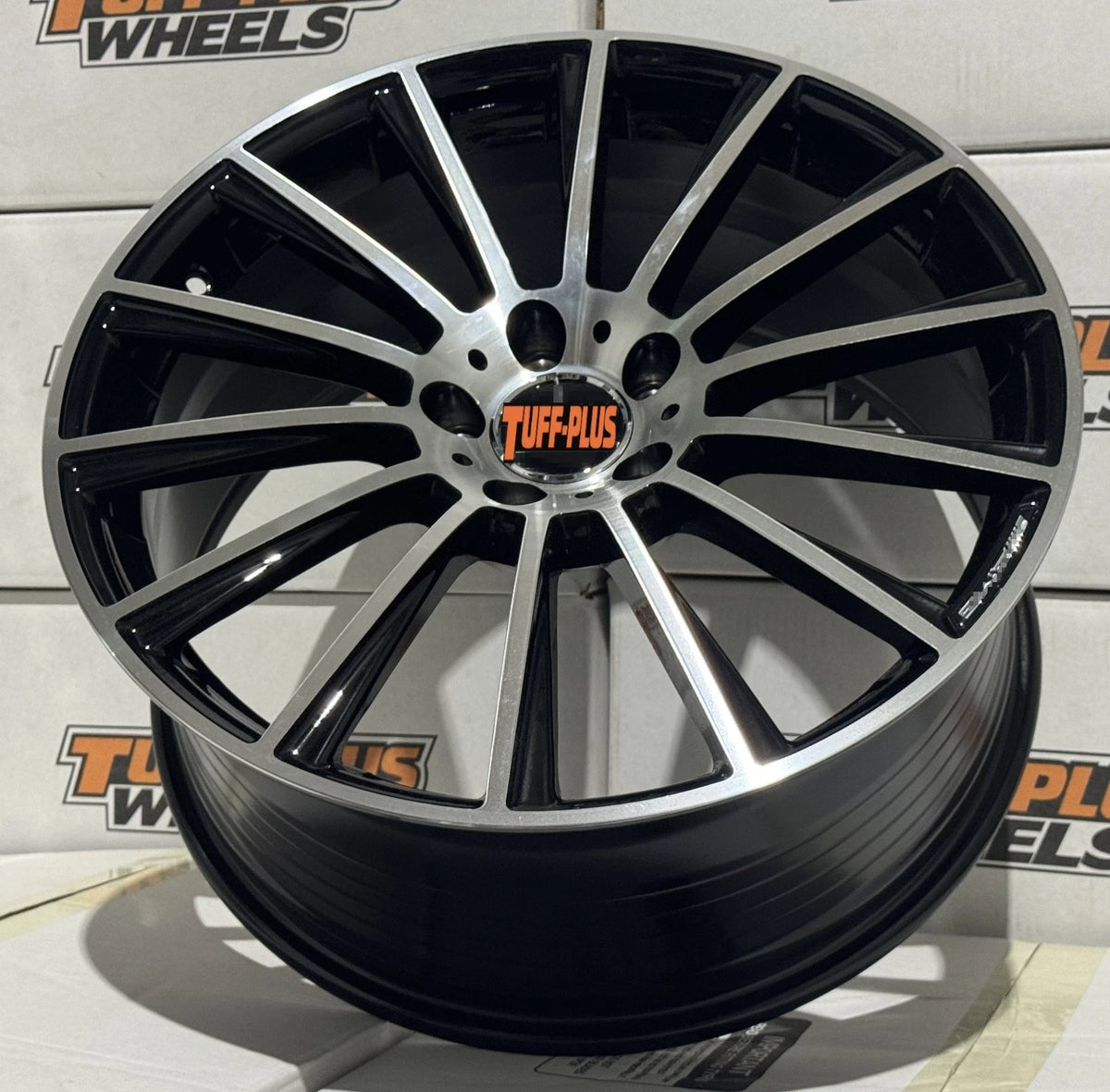 Tuff Plus Mercedes AMG Style Black Machined Face Wheels
