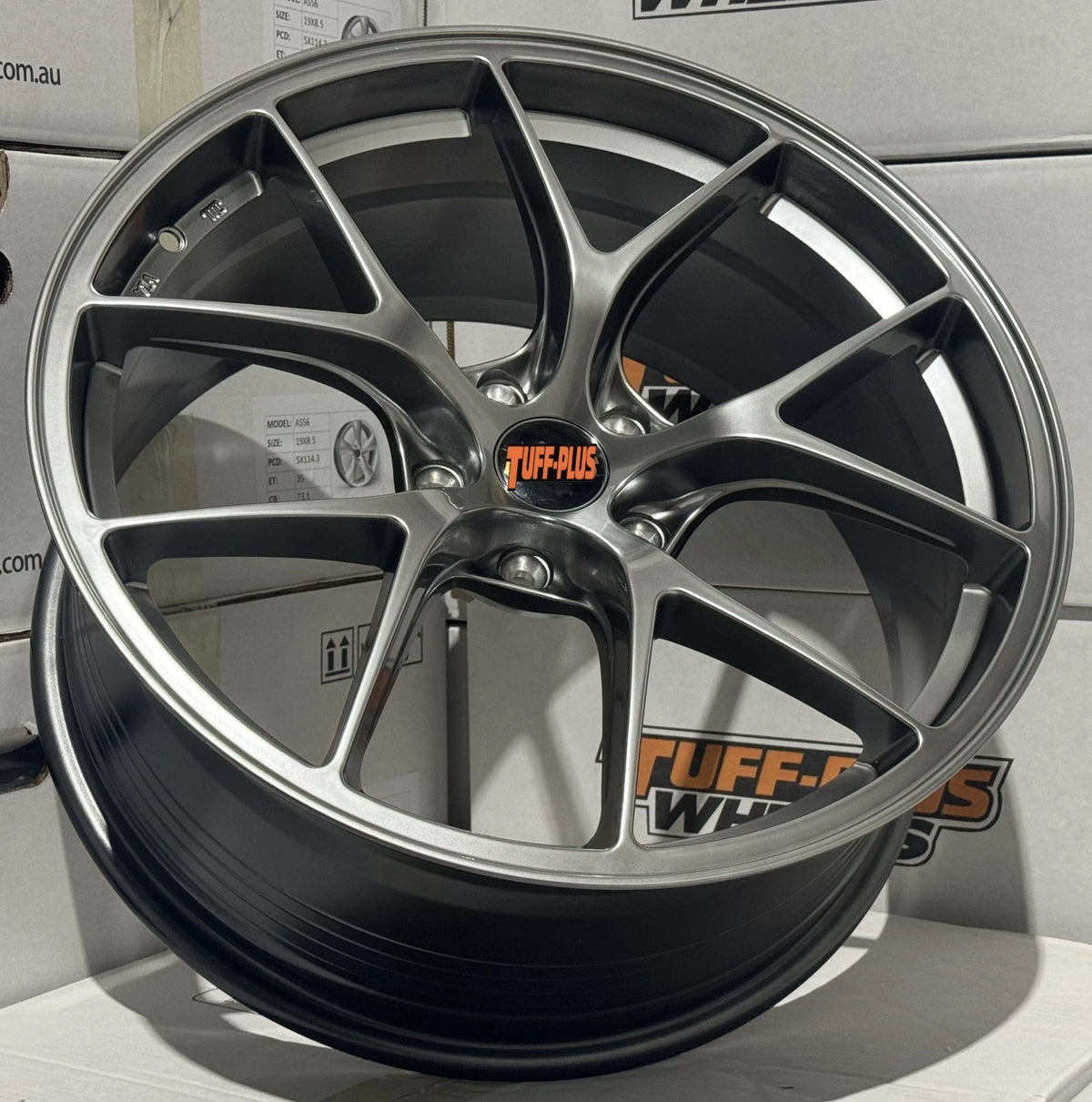 Tuff Plus RI Style Hyper Black Wheels
