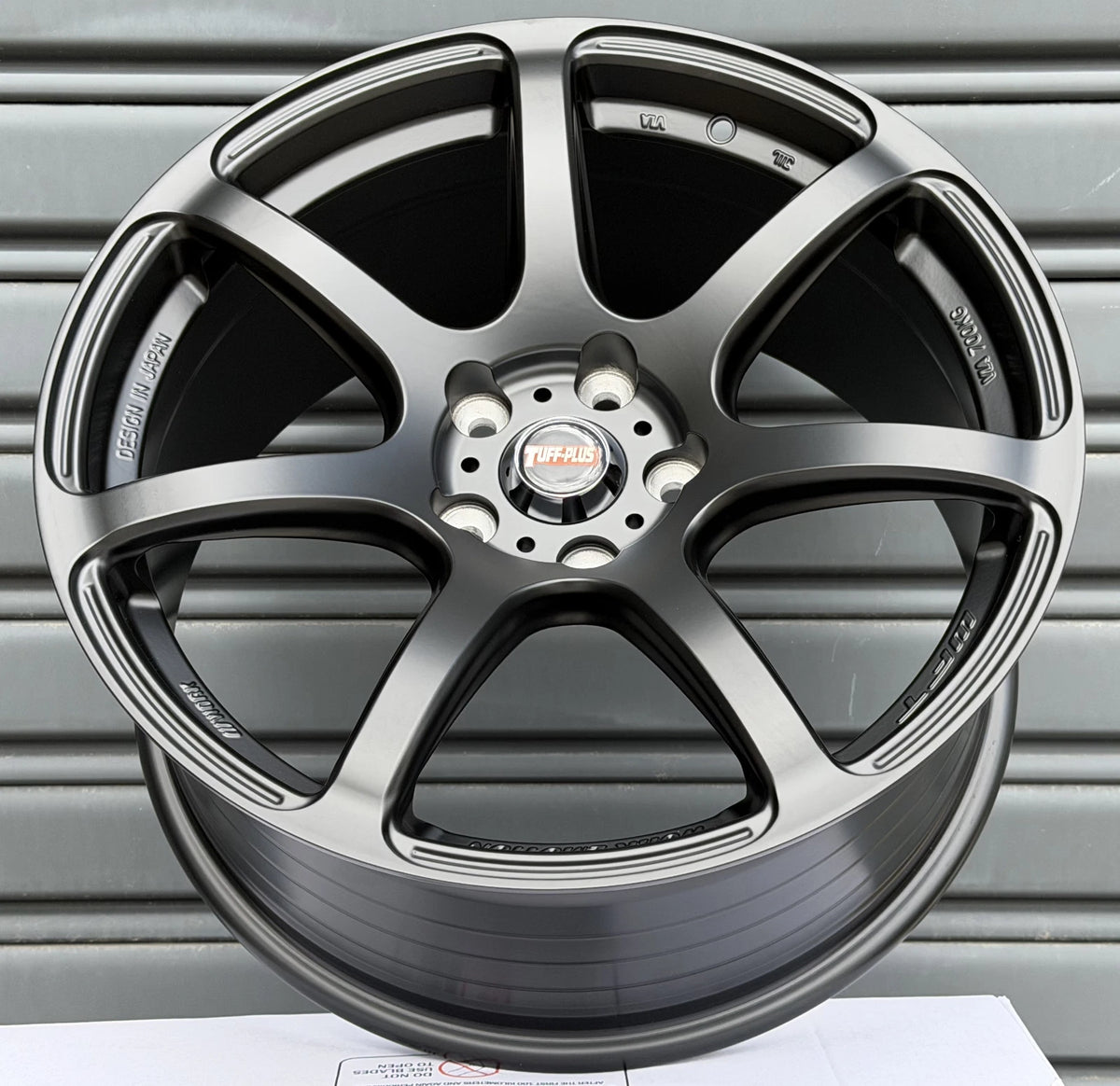 Tuff Plus T7R Style Matte Black Wheels