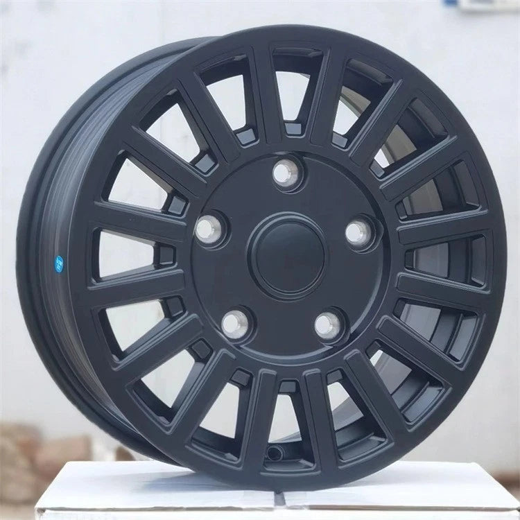 Tuff Plus Transit Style Matte Black Wheels