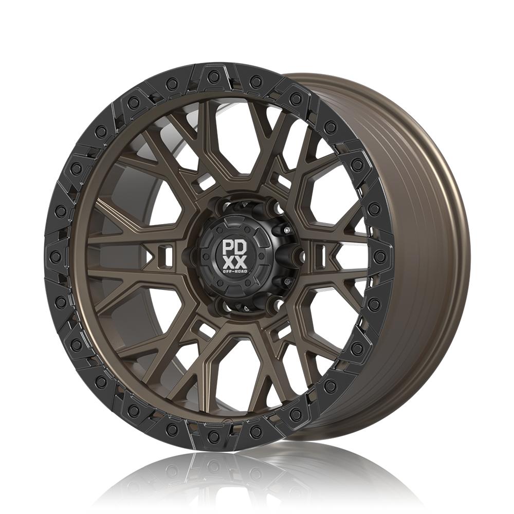 PDXX Offroad Rage Satin Bronze W/ Black Ring Wheels