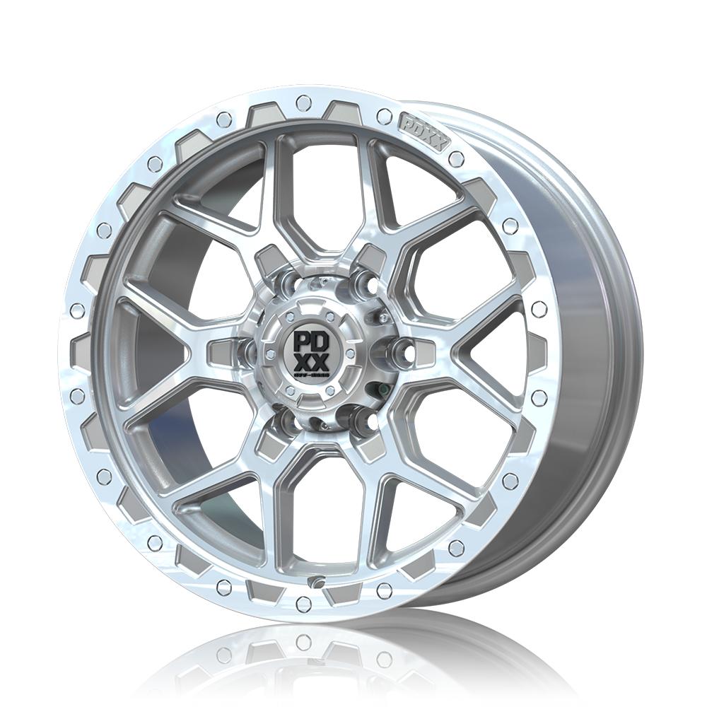 PDXX Offroad Rock Silver W/ Machined Ring Wheels