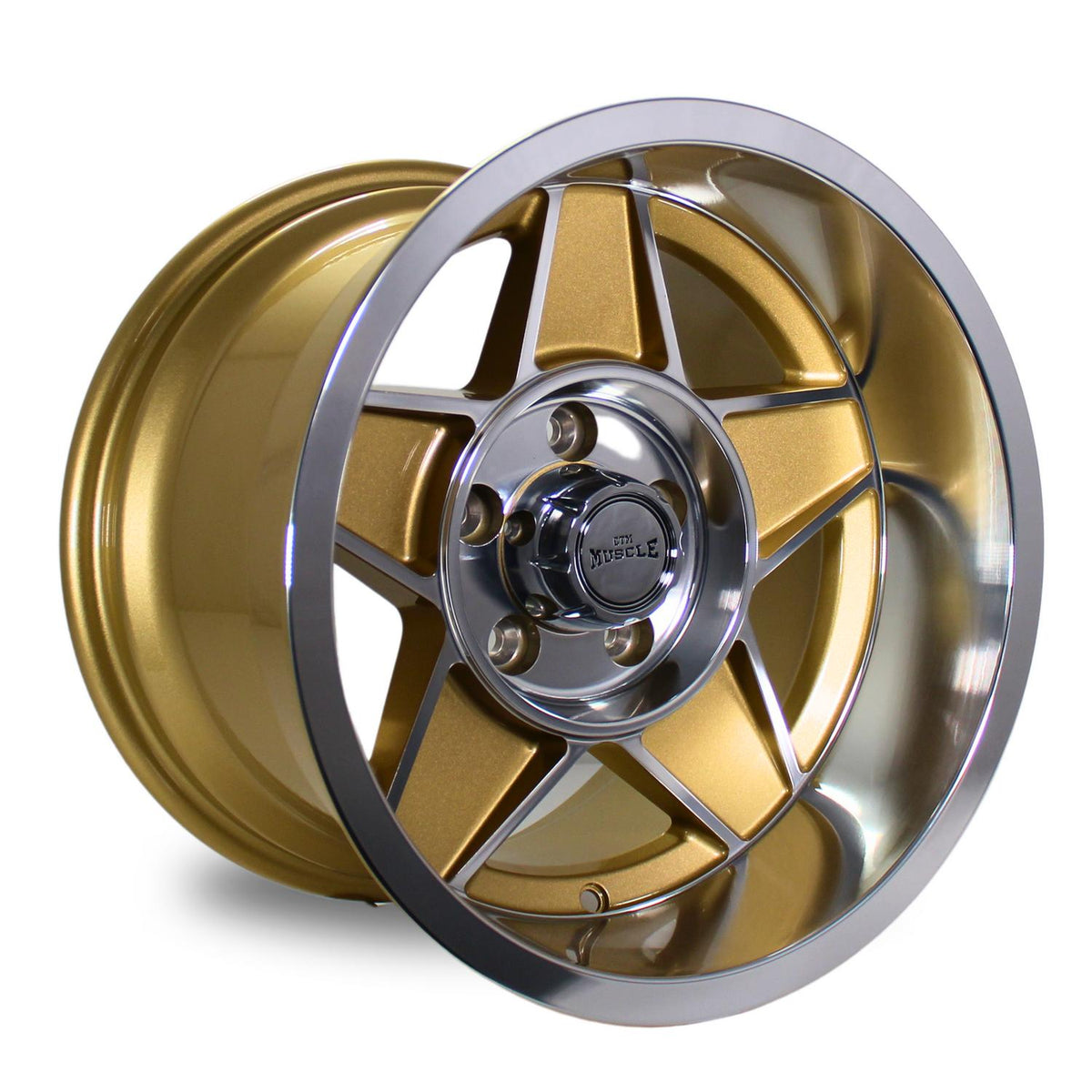 CTM Muscle Globe Gold / Machined Face Wheels