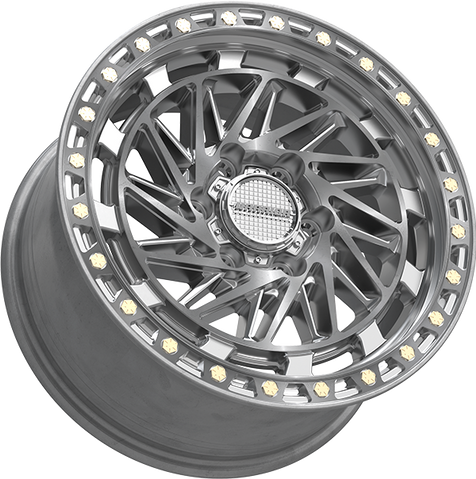 Warrior Zeus Silver Machined Face with Machined Lip & Zinc Bolts Wheels