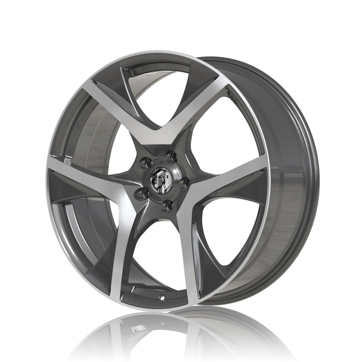 RSeries VF2 Gunmetal Machined Face Wheels