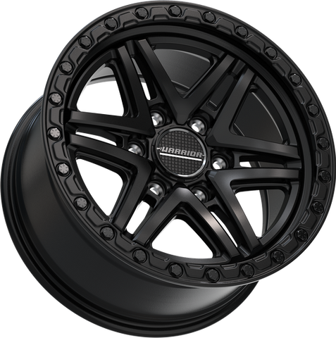 Warrior Vulcan Satin Black with Black Lip & Black Bolts Wheels