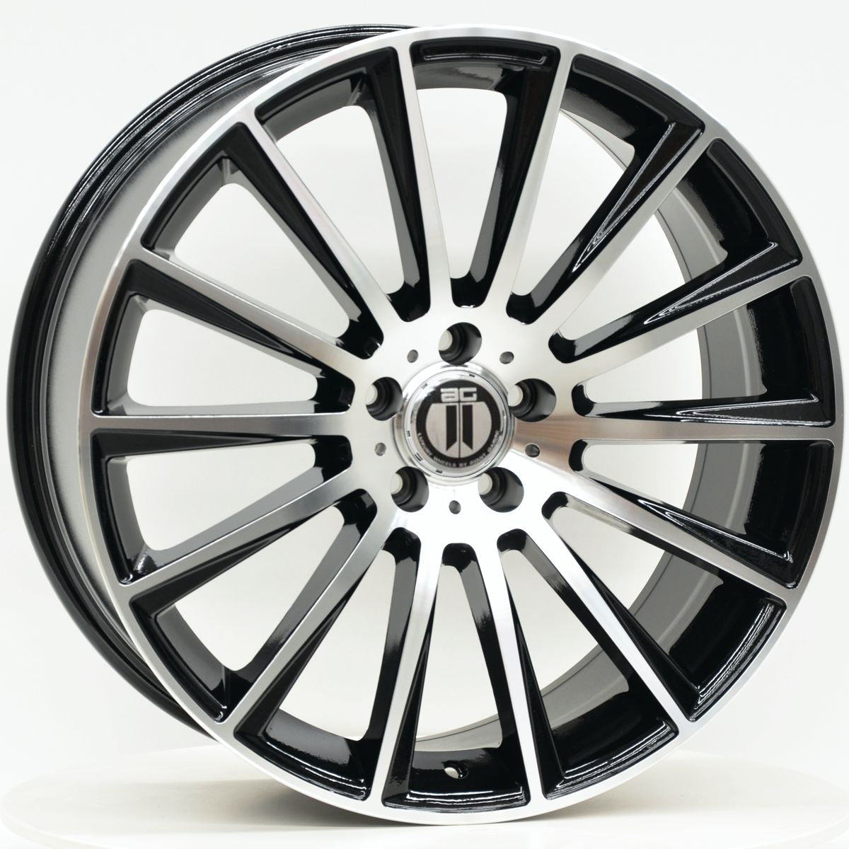 AG Wheels AM500 Black Machined Face Wheels
