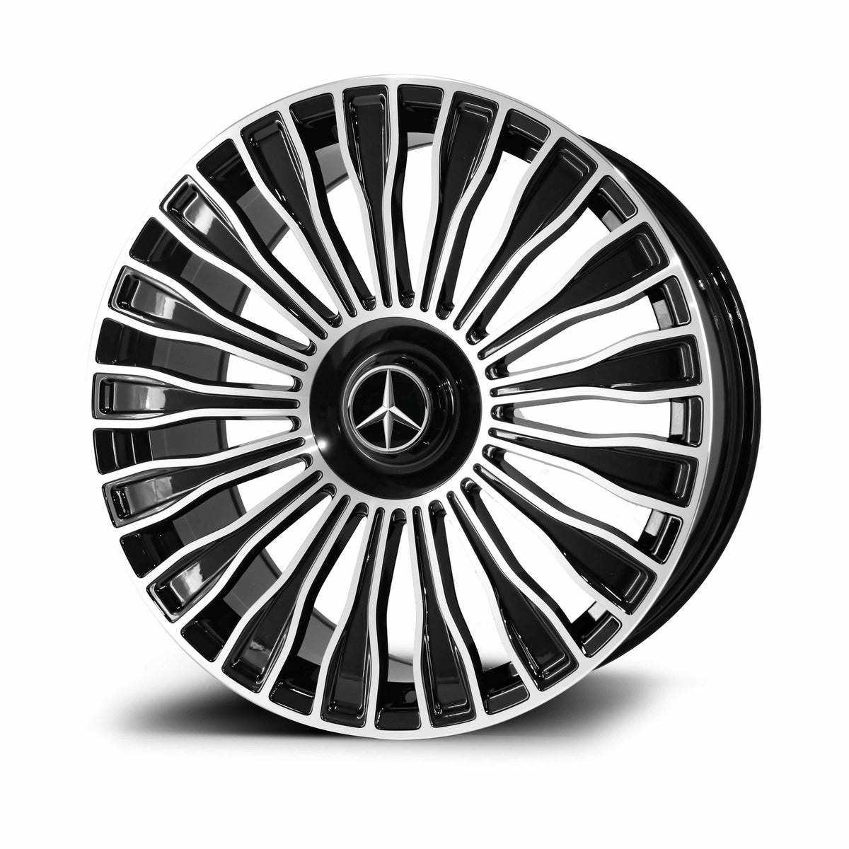 RSeries MC822 Gloss Black Machined Face Wheels