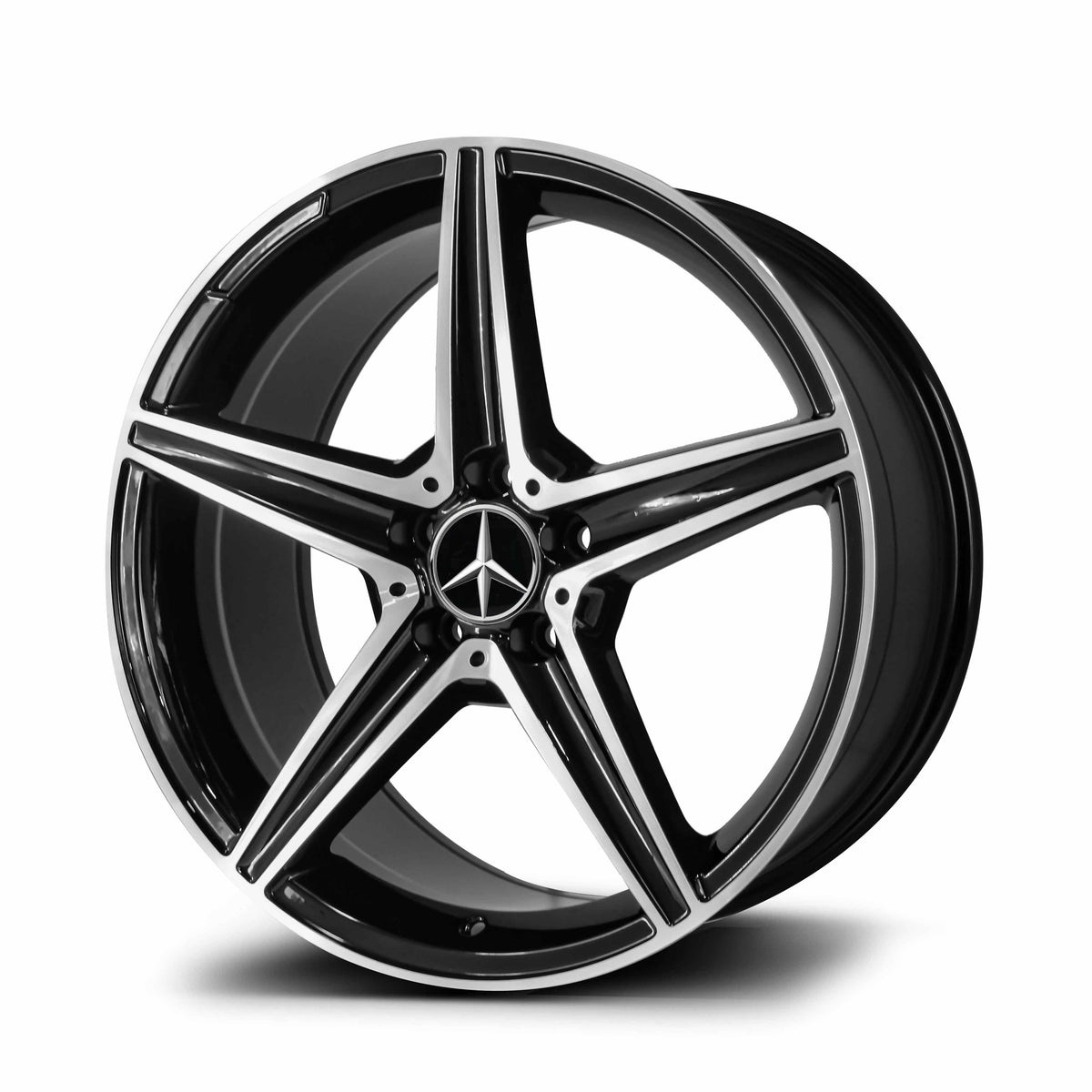 RSeries MC825 Gloss Black Machined Face Wheels