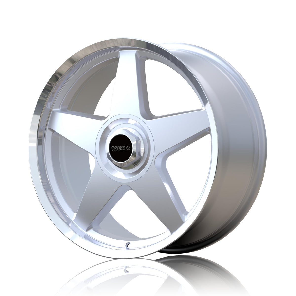 RSeries Star Silver Machined Lip Wheels