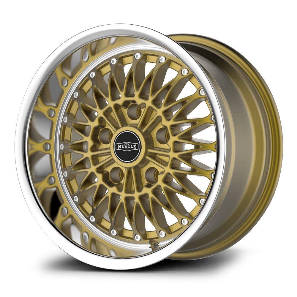 CTM Muscle Spider Gold / Machined Lip Wheels