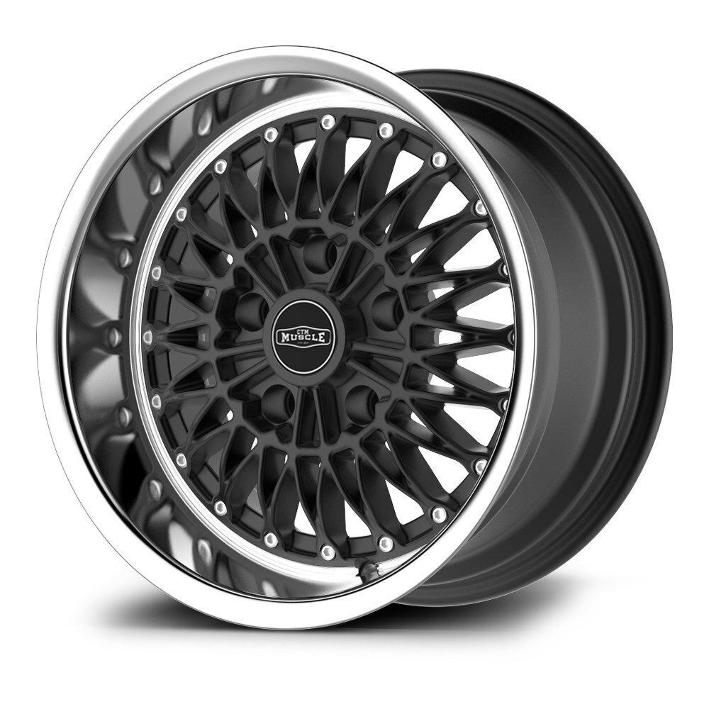 CTM Muscle Spider Black / Machined Lip Wheels