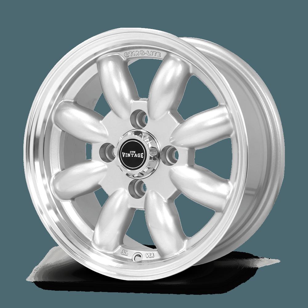 CTM Muscle S-Lite Silver / Machined Lip Wheels