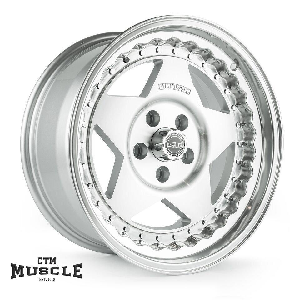 CTM Muscle Custom Pro Silver / Machined Face Wheels