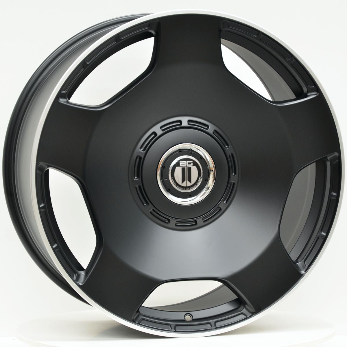 AG Wheels AM698 Black Machined Lip Wheels