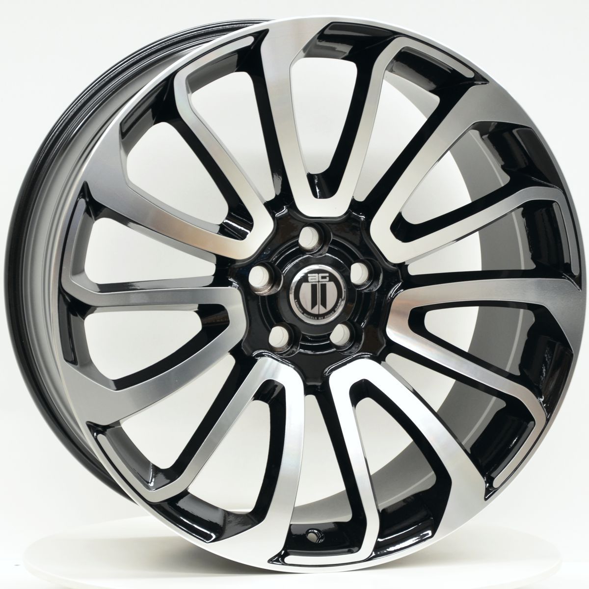 AG Wheels FIN Black Machined Wheels