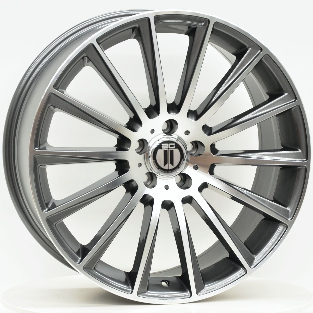 AG Wheels AM500 Grey Machined Face Wheels