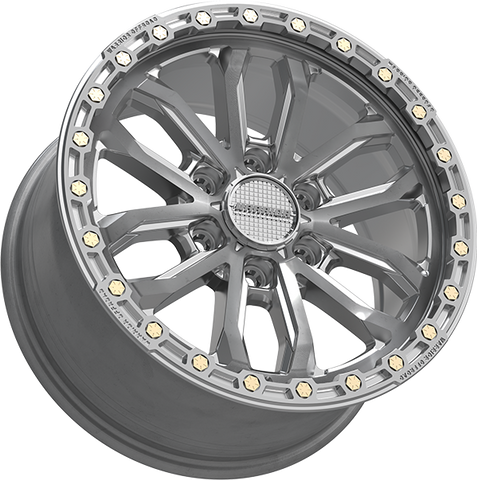 Warrior Hulk Silver Machined Face with Machined Lip & Zinc Bolts Wheels