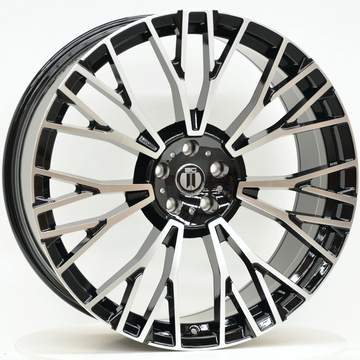 AG Wheels GX75 Black Machined Wheels