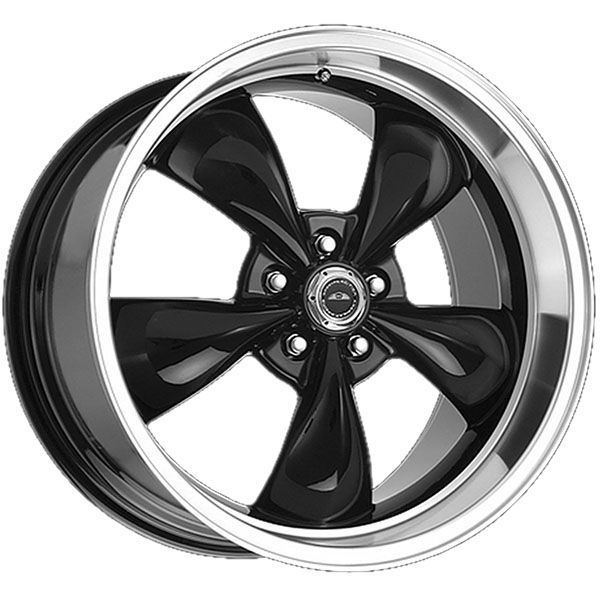 American Racing Torq Thrust M AR105 Gloss Black w/machined lip wheel