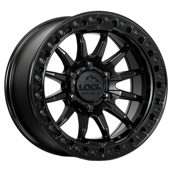 Lock Off-Road Trail Matte Black Gloss Lip