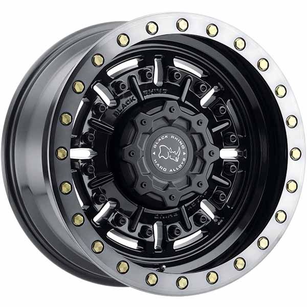 Black Rhino Abrams Gloss Gunblack w/machined lip wheel