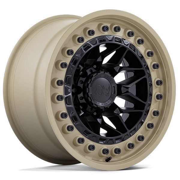 Black Rhino Alpha Matte Black with Sand Lip wheel