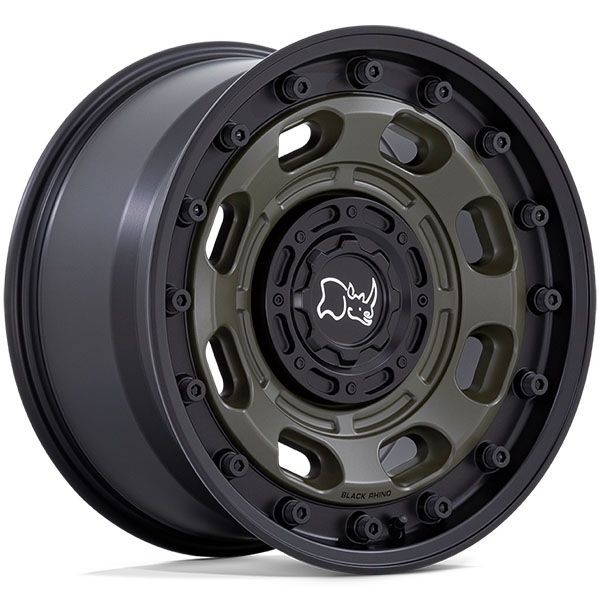 Black Rhino Atlas Olive Drab Green w/black lip wheel
