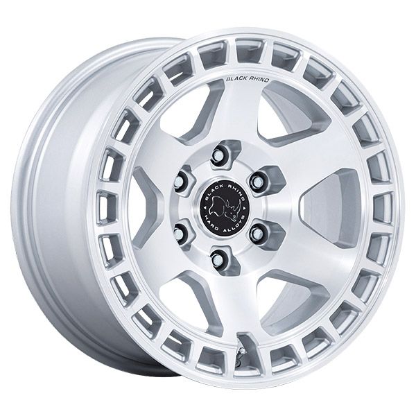 Black Rhino Bahari Gloss Silver with Machined Face wheel