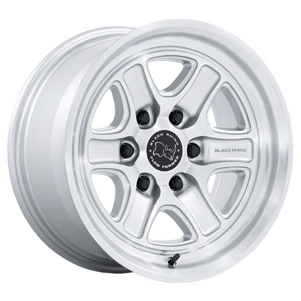 Black Rhino Echo Gloss Silver with Machined Face wheel