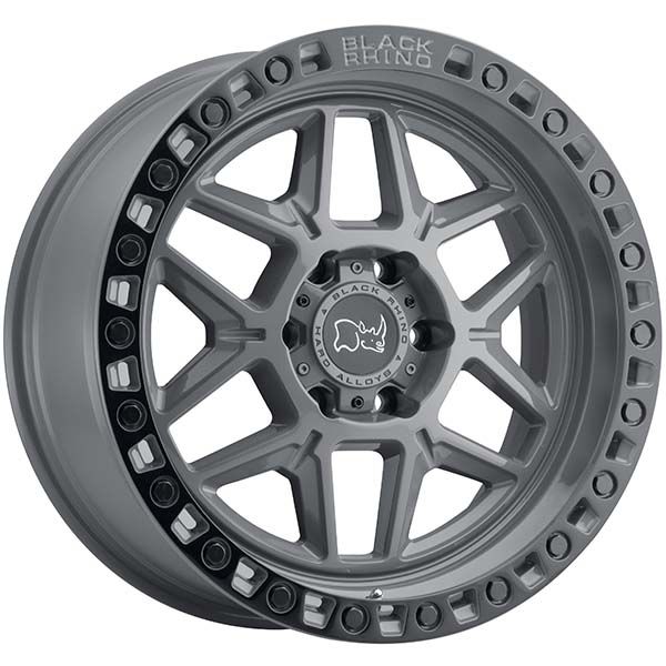 Black Rhino Kelso Battleship Grey w/black lip wheel