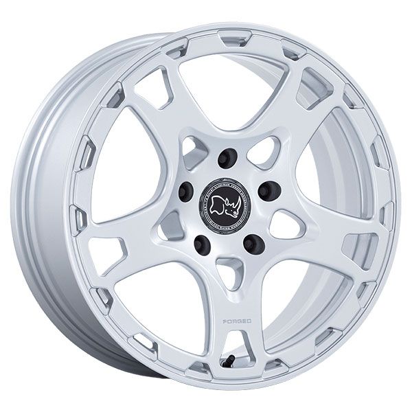 Black Rhino Klaue Matte Silver wheel