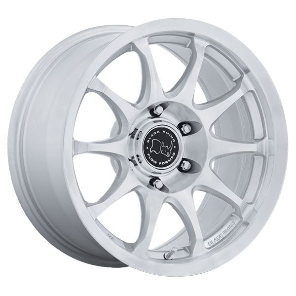 Black Rhino Ronin Gloss Silver with Machined Face wheel