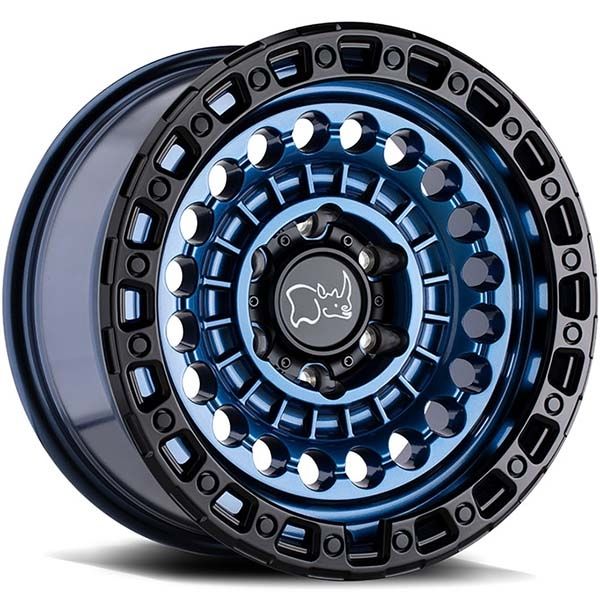 Black Rhino Sentinel Cobalt Blue w/black lip wheel