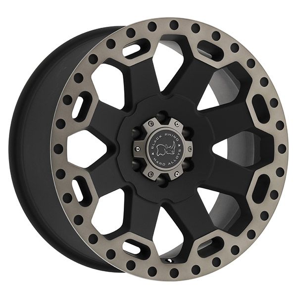 Black Rhino Warlord Matte Black w/machined dark tint wheel