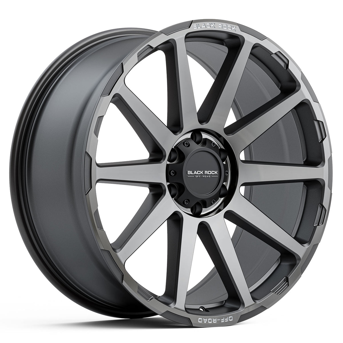 Black Rock Blade Matte Grey With Grey Tint Wheels