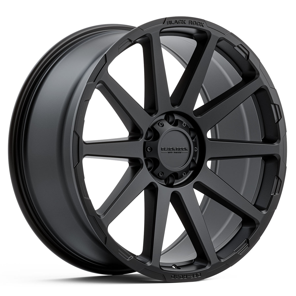 Black Rock Blade Satin Black Wheels