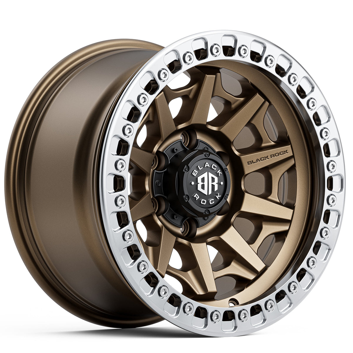 Black Rock Cage Beadlock Dark Bronze Wheels