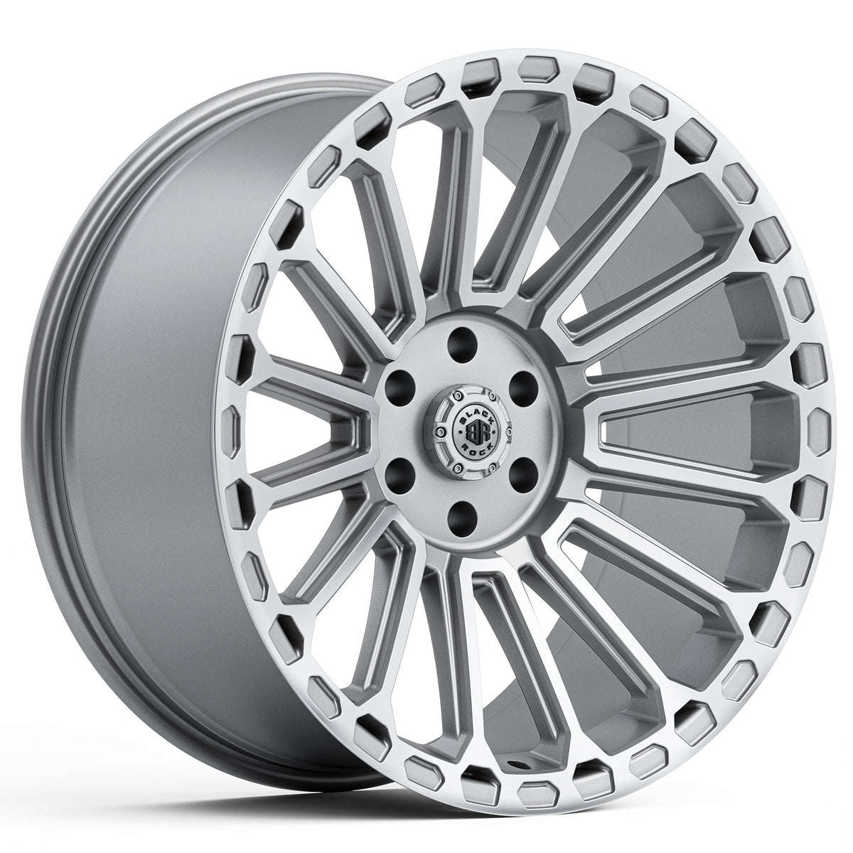 Black Rock Empire Silver Machined Wheels