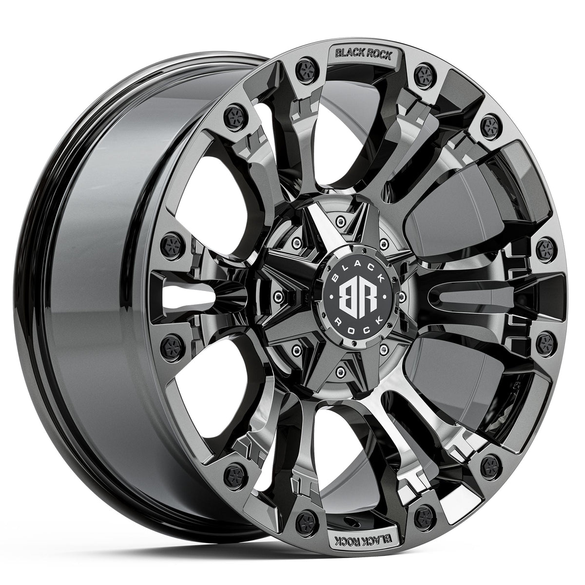 Black Rock Forcer Black Chrome Wheels