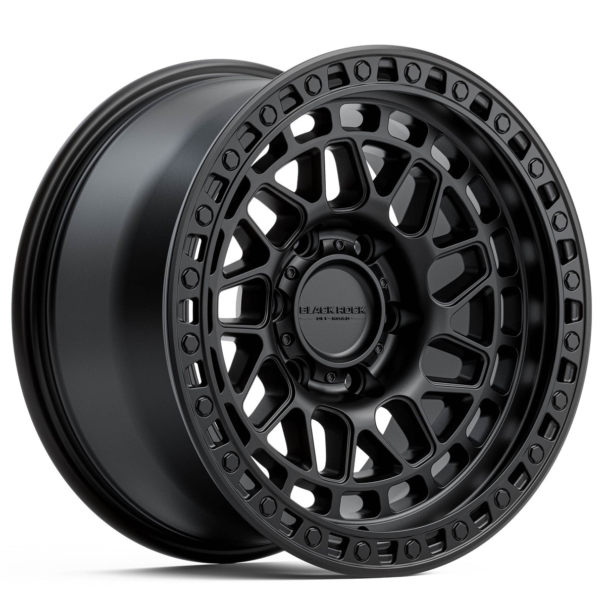 Black Rock Fury Satin Black Wheels