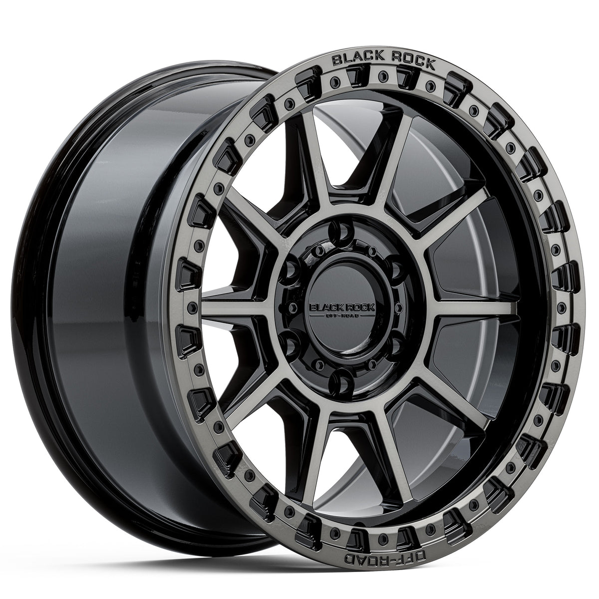 Black Rock Gunner Gloss Black With Dark Tint Wheels