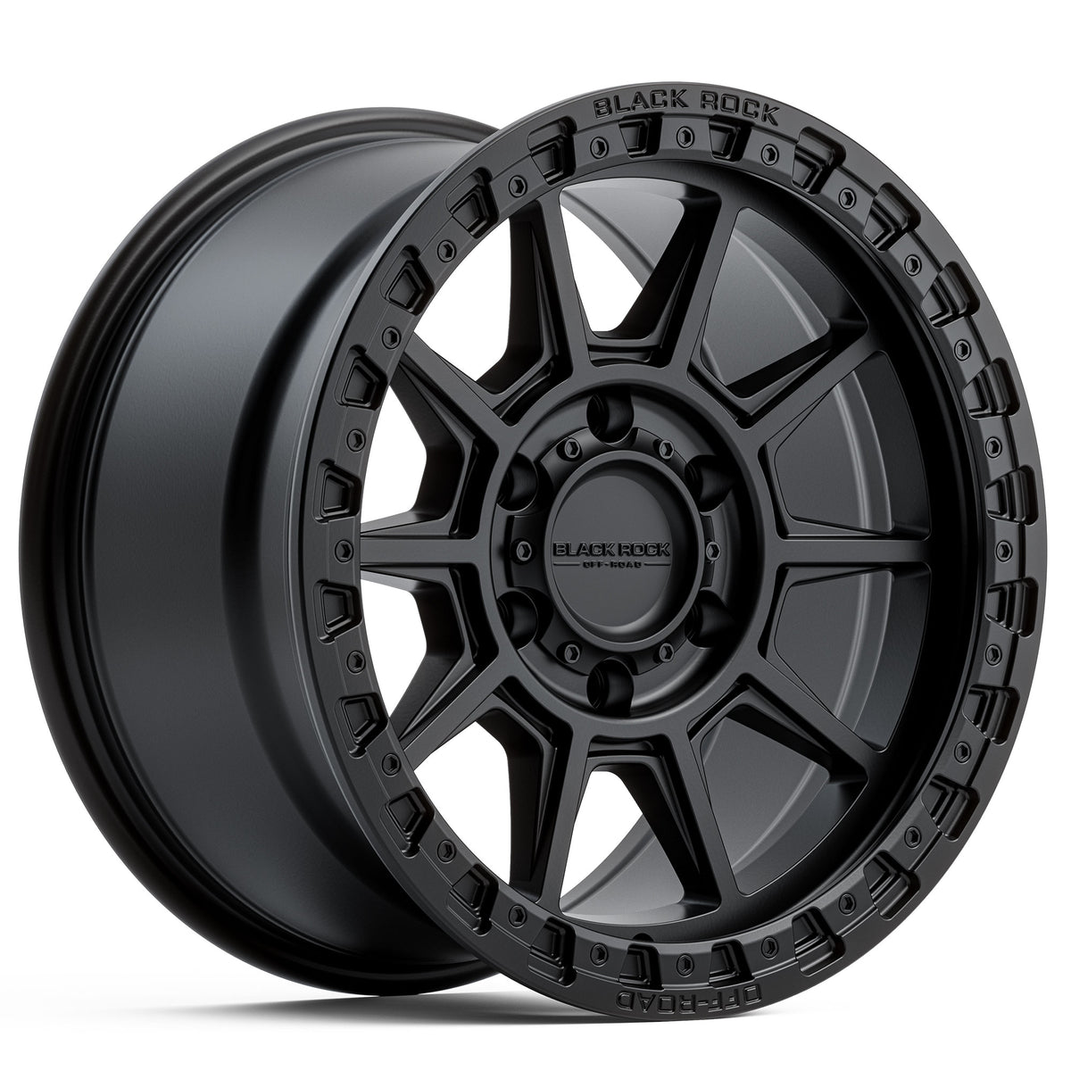 Black Rock Gunner Satin Black Wheels