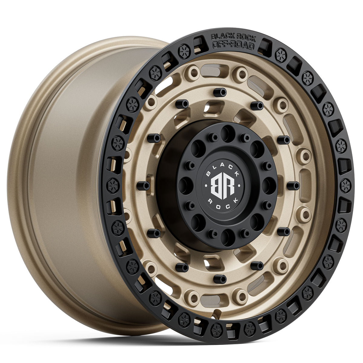 Black Rock Military Sand Bronze With Black Ring Wheels