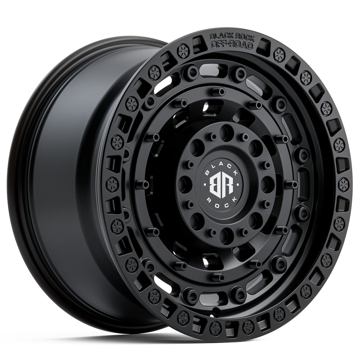 Black Rock Military Satin Black Wheels