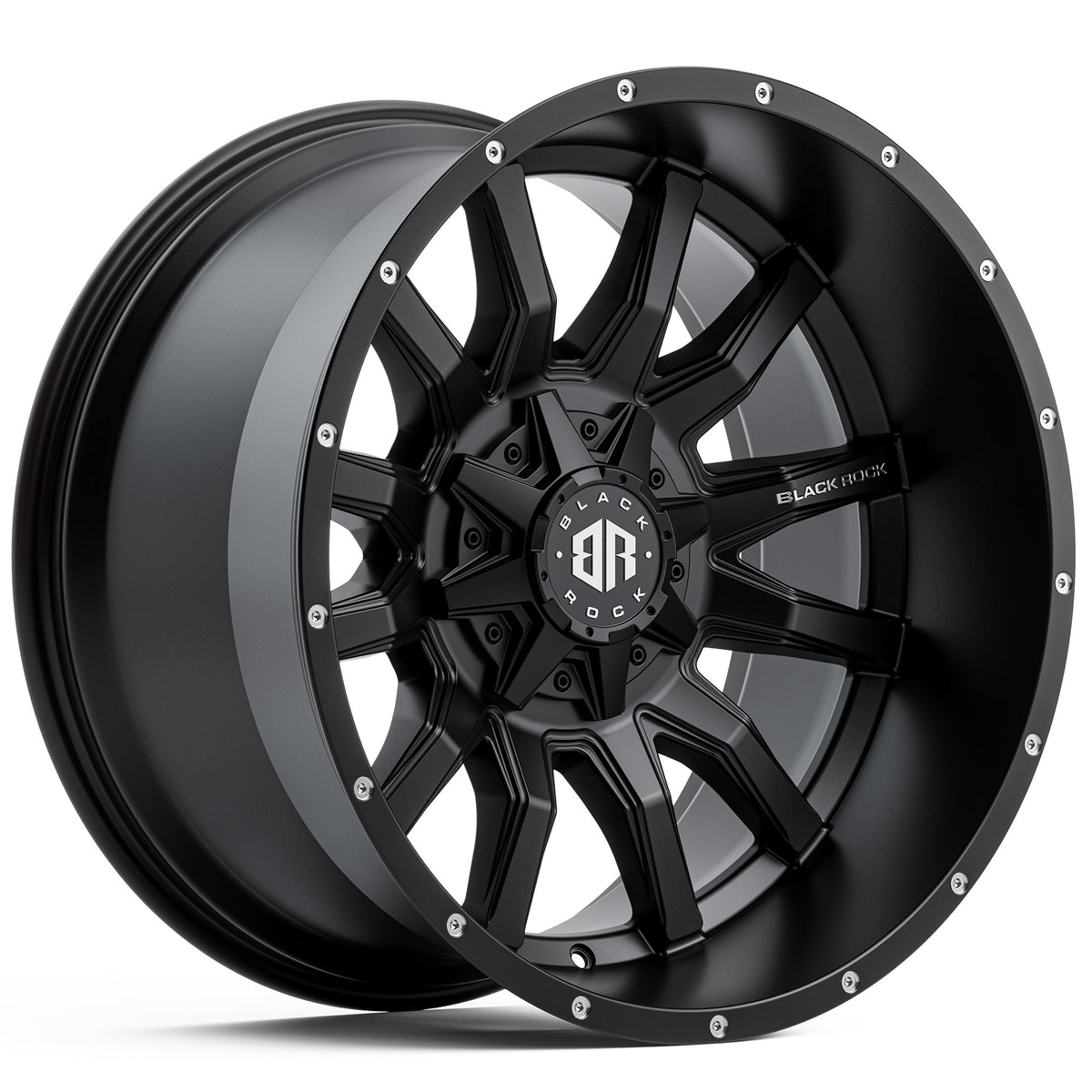 Black Rock Predator Satin Black Wheels